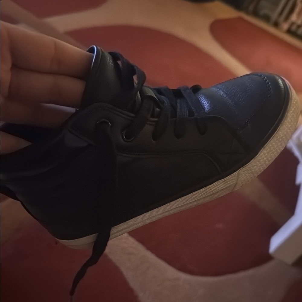 Black High-Top Sneakers